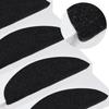 VidaXL Tapis d'escalier autocollants 15 pcs 65x22,5x3,5 cm Noir 136396