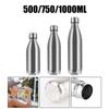 Water Cola Bottle Stainless Steel 500ML 750ML 1000ML Single Wall Water Bottle Outdoor Travel Sports Drink Bottles for Kids School