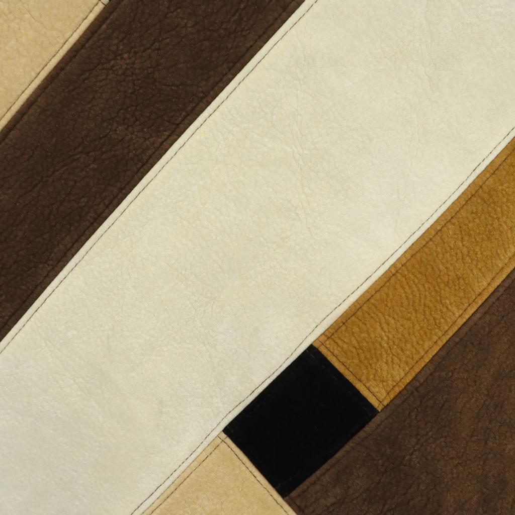 KOMAN SPORT 90s Old Long sleeve Faux leather switching sweater L knit Men's Used