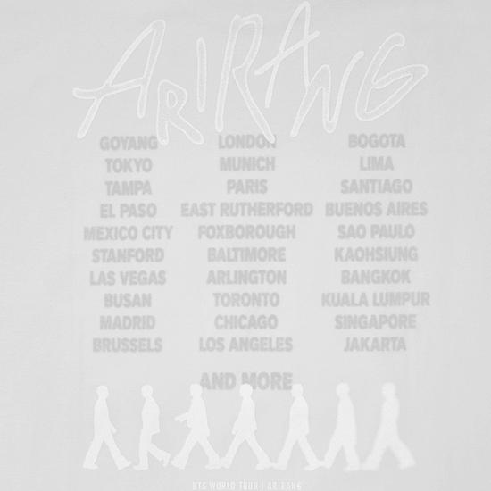 Pre-order BTS World Tour ARIRANG Official MD S/S Tour T-shirt