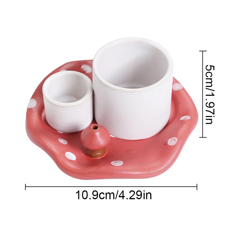 Ceramics Ambience Multipurpose Crafts Ornaments Candlestick Desktop Bookshelf Censer Bedroom Home Decoration