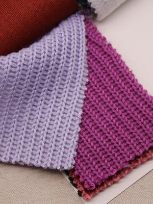 370g Double-Sided Ribbed Knit Fabric Dress for Home Wear