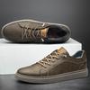 Italienische Marke Schwarze Herren Echtleder Schuhe Lässige Herrenschuhe Herren Schnürschuhe Flache Sneakers Luxusschuhe für Herren