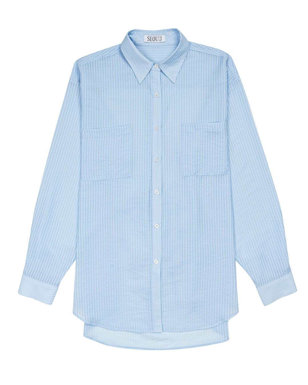 Seoyu Double Corset Shirt (Sky Blue) Sky Blue