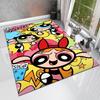 1Pc The Powerpuff Girls Printed Rectangle Carpet, Home Door Mat, Outdoor Travel Protection Carpet A7