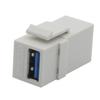 2 Pack USB 3.0 Keystone Jack Inserts USB To USB Adapters Female To Female Connector Insert Snap-in Socket Adapter Port