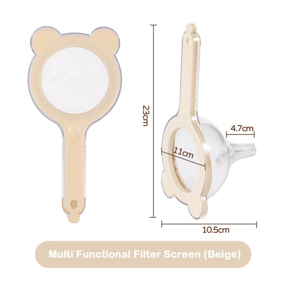 

Ultra-fine Mesh Strainer 120 Mesh Filter Screen Safe Funnel Set Coffee Filtering бежевый