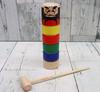 Castle Enterprise Traditional Wooden Daruma Large Toy, Drop,