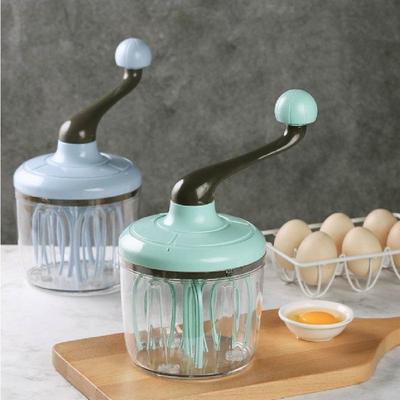 NEW Cream Whisk Manual Household Cake Beater Egg Shaker Semi-automatic Small Egg Beater Kitchen Food Processing Machine 1.5L