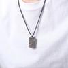 NEW Stainless Steel Military Pendant Smooth Plate Listing Dog Tag Men's Retro Necklace Accessories