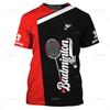 Summer Vintage 3D Sports Badminton Printing T Shirt Kids Fitness Lovers Graphic Short Sleeves Gym Fashion Streetwear T-shirts Clothes