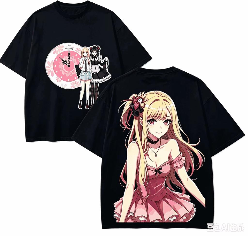 New High-quality Comfortable Loose Harajuku Streetwear Unisex T-shirt Featuring Marin Kitagawa T-shirt