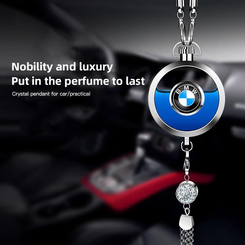 1Set Car Perfume Pendants Air Freshener Metal Lace Pendant Accessories For BMW X1 X2 X3 X5 X4 X6 X7 iX3 F20 F10 F07 E70 E46 E90 XB5