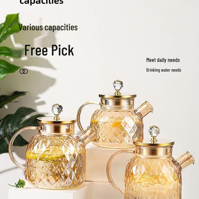 High Borosilicate Glass Cold Water Pitcher