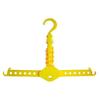 1pcs Multi-Functional Dual Hanger Folding Clothes Hanger Clothing Drying Rack