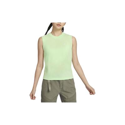 Dri-Fit Adv Goat Rocks Berankovė apvalia iškirpte Laisvalaikio liemenė Moteriški viršutiniai drabužiai Šviesiai žalia DO9272-376