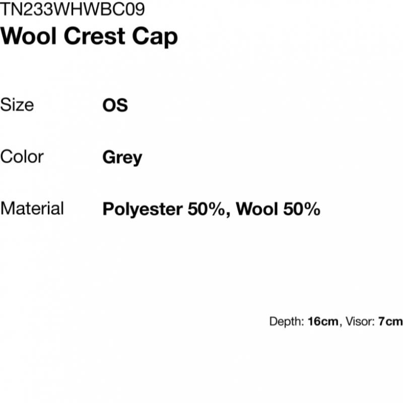This Isneverthat  ThisIsneverthat  Wool Crest Cap Grey
