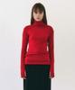 Yunse Layered Turtleneck Top (Red)