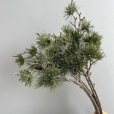 Green Artificial Pine Branch Plastic Realistic Pine Trees Plants Luxury Elegant Fake Plants Holiday Party Wedding