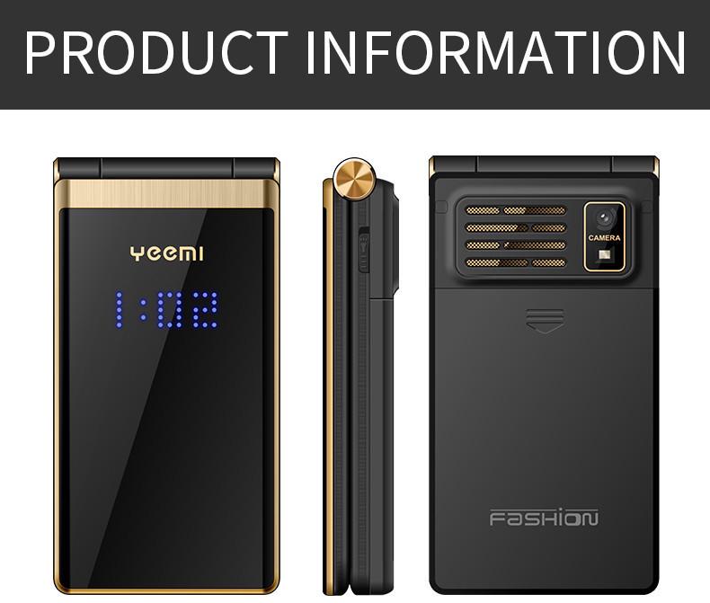 Cross-border M2-C Flip Phone for Seniors - Dual Screen, Large Font & Buttons, Long Standby, Multilingual