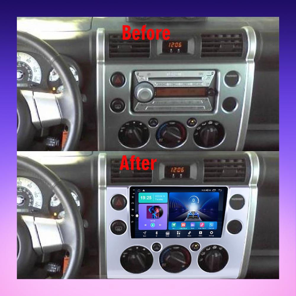 2 DIN Android Car Radio For Toyota FJ Cruiser 2007-2013 Multimedia Player Head Unit Stereo GPS Navigation WIFI 1+16GB