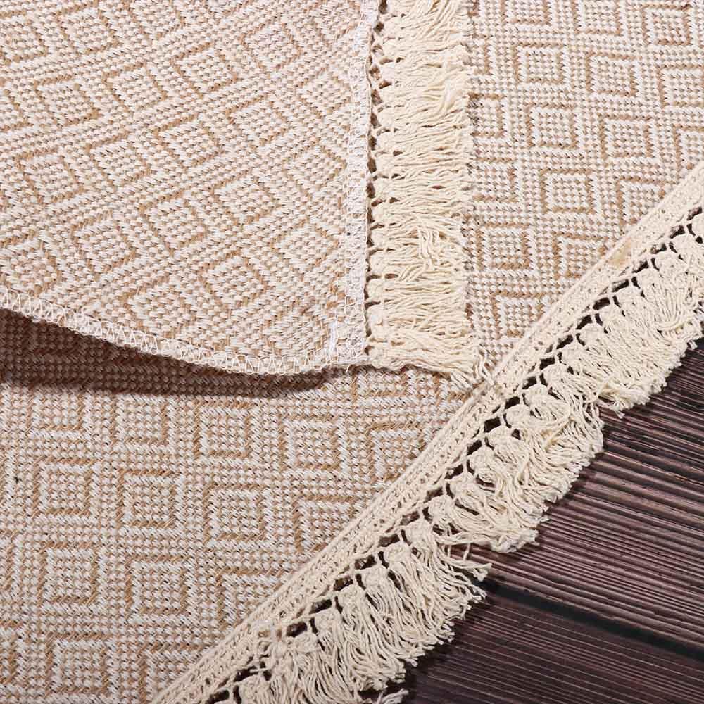 Soft 1 pcs Household Cotton Linen Fringed Party Supplies Table Decor Placemats Table Mats Napkin