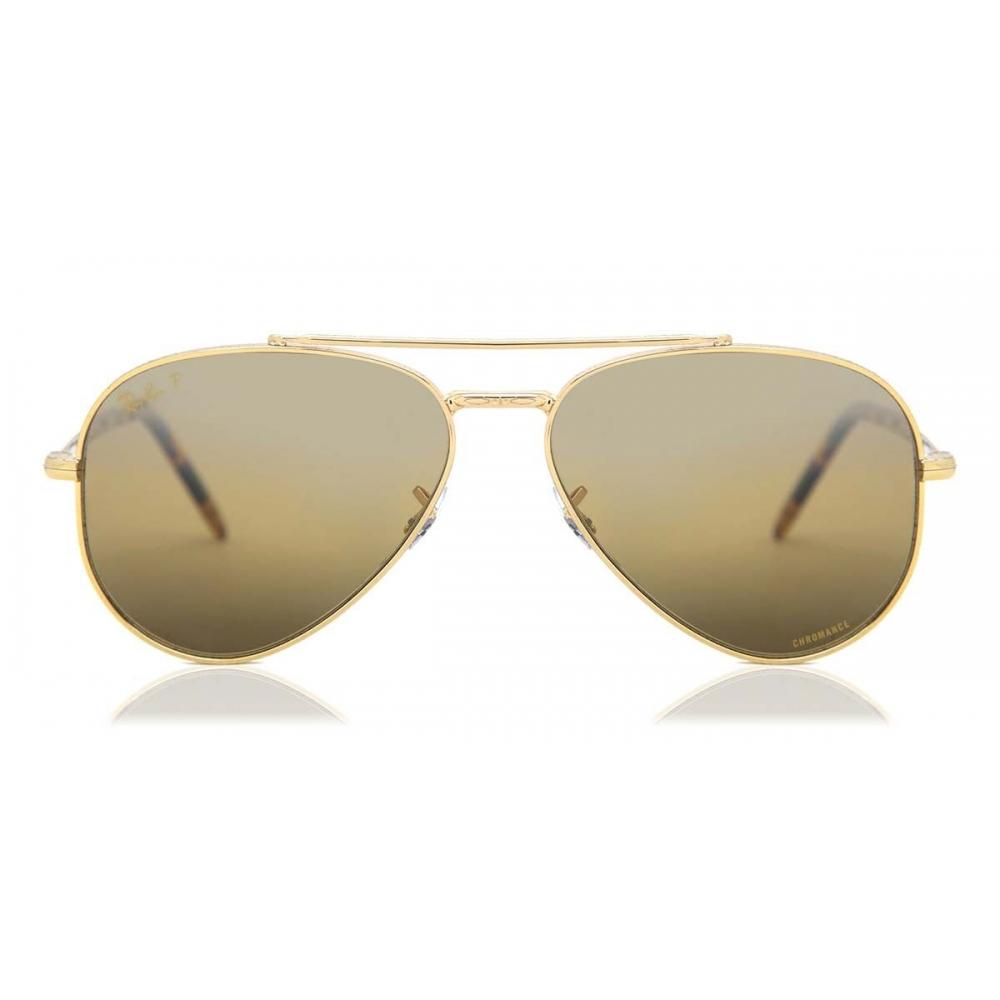 

Ray Ban Rb3625 Новые Авиаторы Поляризованные 9196g5 Солнцезащитные очки Унисекс Gold/58-14-135