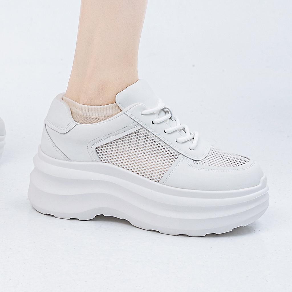 Customized leather platform white shoes women's cloud dream 25 spring new single net casual shoes sports shoes women's shoes children