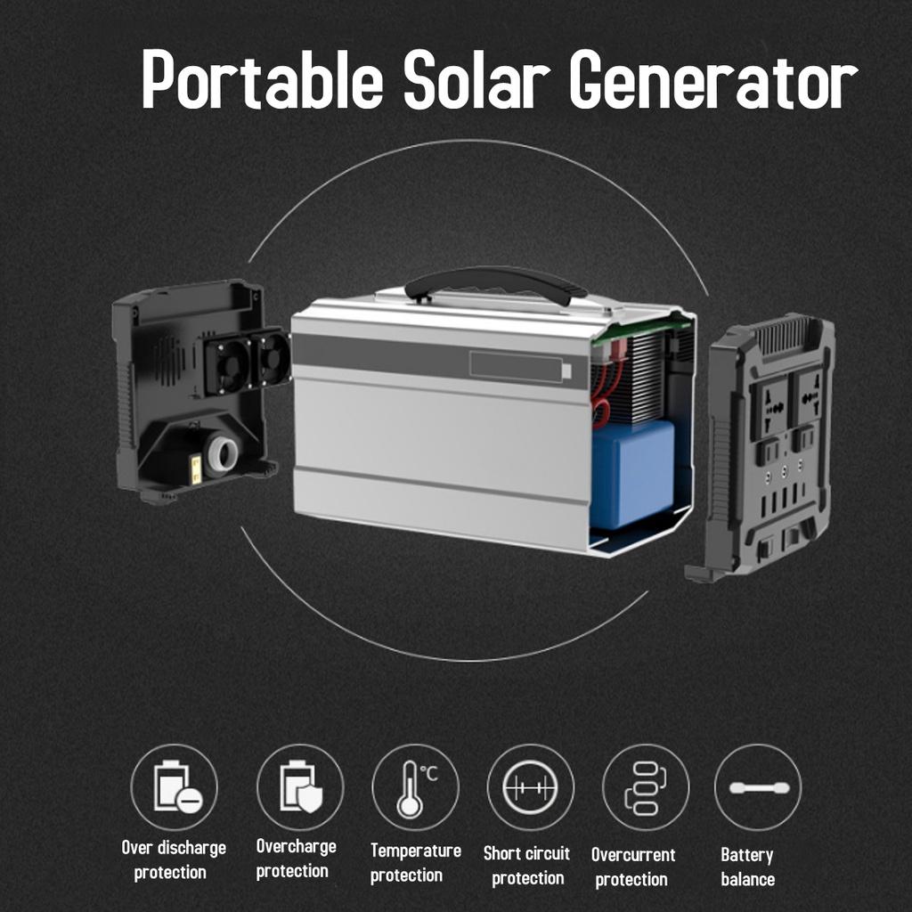 G300 296Wh Portable Power Station Solar Generators Pure Sine Wave Inverter Power Supply 600W for CPAP Home Camping Emergency Tool