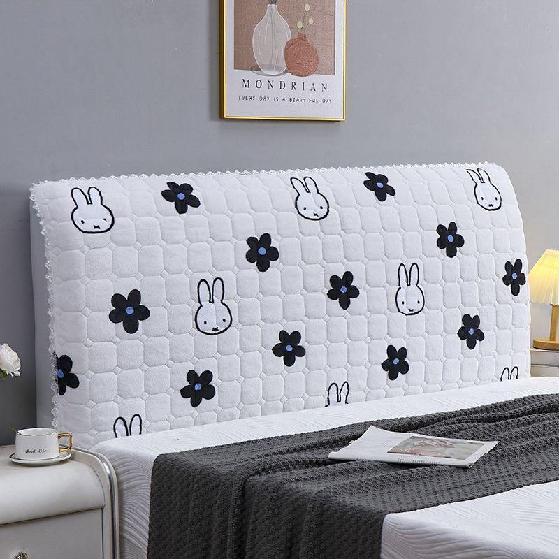 Princess Style Soft Padded Wooden Headboard Cover - Universal Fit High-Grade Protector