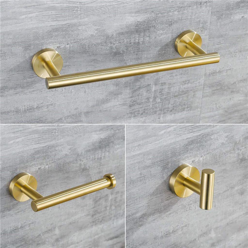 Stainless Steel Towel Rack Paper Towel Rack Bathroom Towel Bar Wall Hook Bathroom Storage Rack
