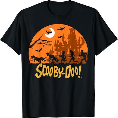 Scooby-Doo The Gang Halloween Silhouette Logo T-Shirt