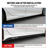 2pc Car Door Side Skirt Car Body Decal Carbon Fiber Stickers Caps For Mercedes Benz C200 C230 C240 C250 C280 C300 C320 C350 C400 CJ7