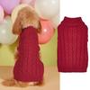 Zwei Fuß Lässig Elastisch Einfarbige Multi- Vollzopfmuster Bequem Teddy Bichon Hundepullover