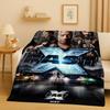 3D Szybcy i Wściekli Vin Diesel Samochód Wyścigowy Koc Flanelowy, Niezwykle Miękki Ciepły Pluszowy Koc na Domową Sypialnię Łóżko Kanapę Pokrowiec Piknik Dzieci