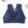 Women's beautiful back bra, plus-size plus-bust lace lace strapless bra, anti-exposure malfunction, wireless, push-up body-hugging camisole