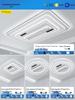 Modern Bladeless Ceiling Fan Light: Grand Design for Living & Dining Rooms