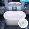 32 PCS Bathtub Jet Covers Silicone Hole Plug Waterproof Tube Plugs White 4 Sizes Bathtub Plug Fit for 12mm 14mm 16mm 22-23mm Bathtub Hole