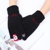 Gloves Female Winter Cute Cartoon New Plush Knitted Plush Student Thermal Gloves