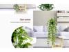 Artificial String of Pearls Vine: Cross-Border Hanging Green Plant for Home and Living Room Décor