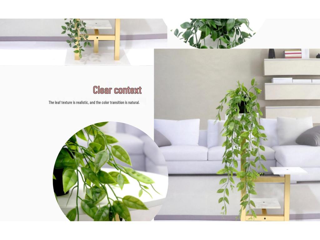 Artificial String of Pearls Vine: Cross-Border Hanging Green Plant for Home and Living Room Décor