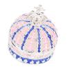 Crown Trinket Box Vintage Enameled Decorative Jewelry Box Zinc Alloy for Necklaces Bracelets