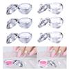 Mini Glass Nail Art Acrylic Liquid Powder Dappen Dish Bowl Glass Crystal Cup with Lid for Nail Art Manicure Care Tools