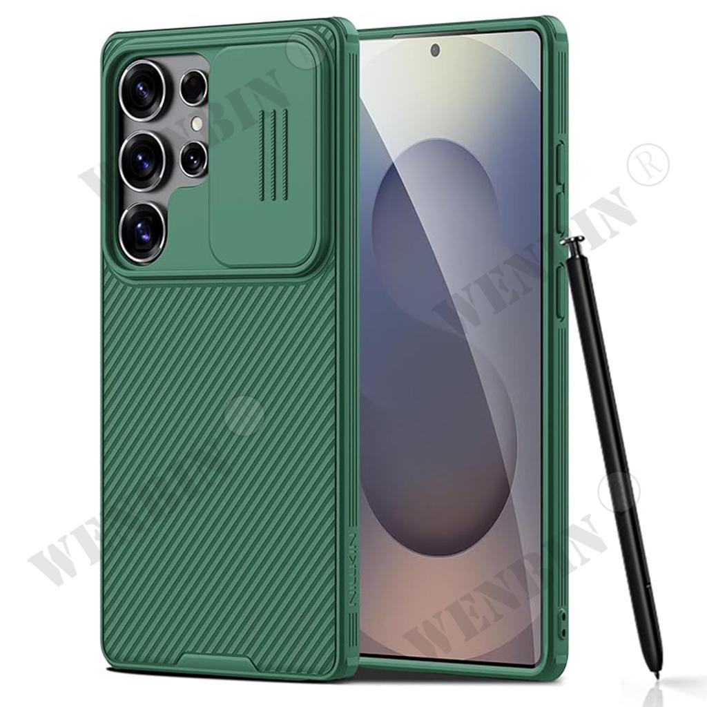 Etui Do Samsung Galaxy S25 S24 S23 Ultra Plus CamShield Pro Magnetyczne Zsuwana Osłona Kamery Tylna Pokrywa Osłona Ochronna Capa Fundas