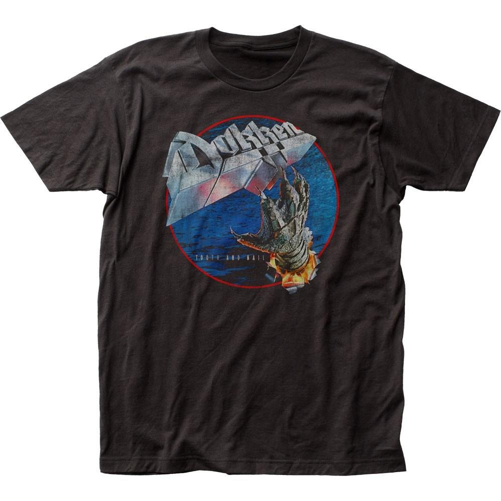 Dokken Tooth and Nail Mens T Shirt Music Classic Concert Rock Band Tee New Black Unisex T-Shirt S