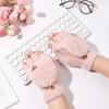 Apparel Accessories Keep Warm Cold Proof Winter Gloves Half-finger Fawn Flip Cover
