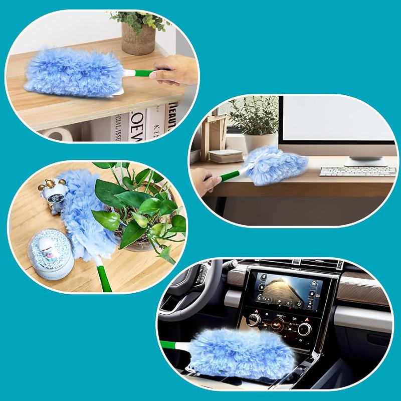 Double Sided Dust Duster 2/50 Pcs Lightweight Efficient Spider Web Remover for Office School High Place Large Cleans