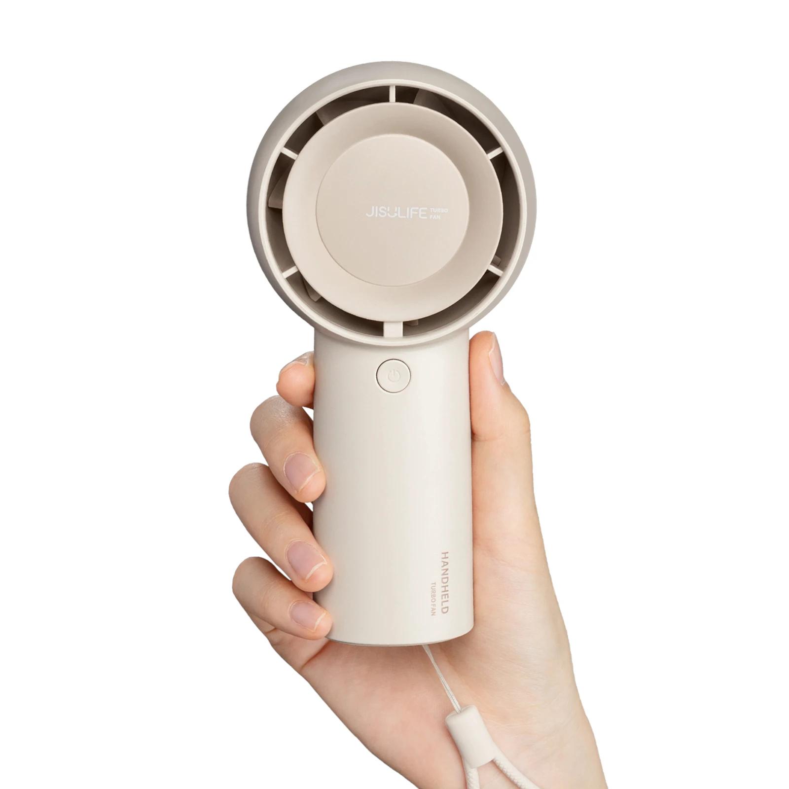 

Portable Handheld Turbo Fan, 4000/6000 mAh Rechargeable Battery, Small Pocket Fan with 5 Speeds, Travel/Home/Office