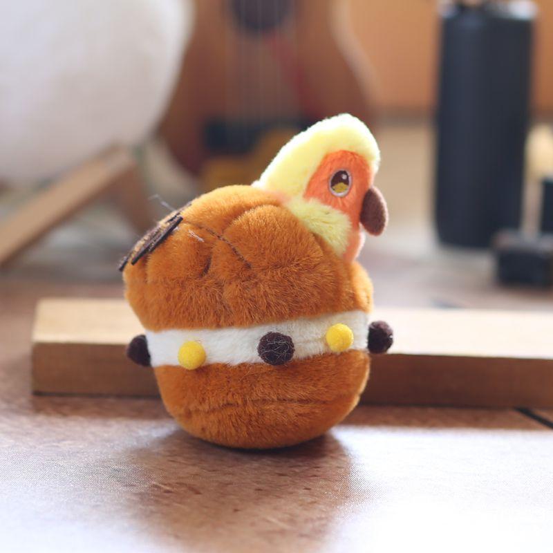 

Cuter Plush Bird Pendant Pp Cotton Filled Cartoon Bird Nest Toy For Girls Kids коричневий