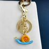 Keychain Pendant Snail Design Key Holder with Lobster Clasp Key Ring Backpacks Tote Bags Mobile Phone Accessory